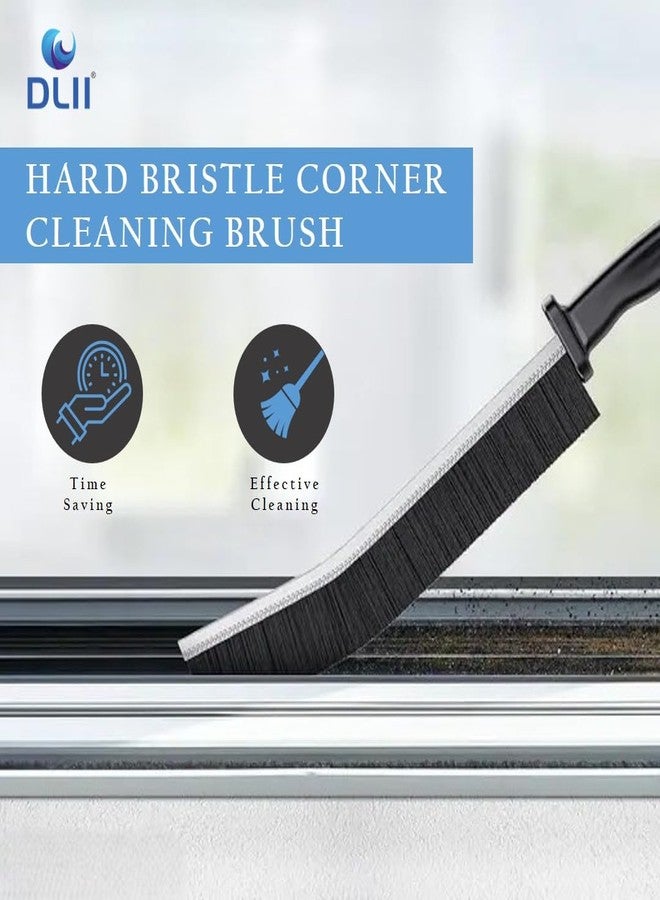 DLII® Hard Bristle Corner Cleaning Brush - Premium Gaps Cleaning Brush and Joint Brush for Deep Cleaning of Windows Bathrooms Kitchen Sinks & Tile Joints (Set of 1) - Image 3